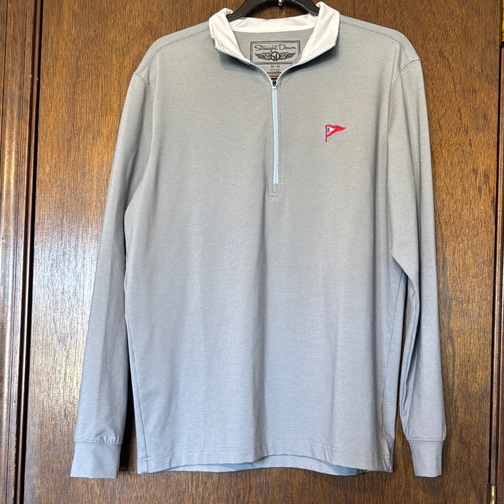 Gray Quarter-Zip Pullover